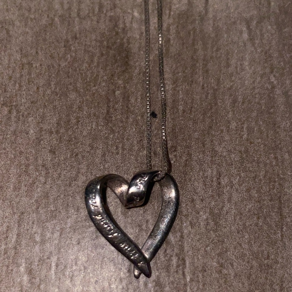 A True Friend Reaches For Your Hand and Touches Your Heart necklace
